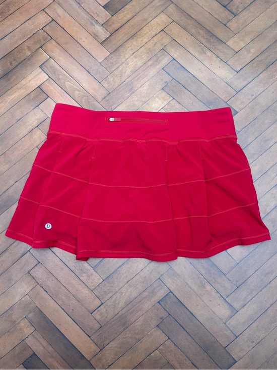 lululemon athletica Dresses & Skirts - Lululemon Pace Rival Skirt Skort In Dark Red Size 10